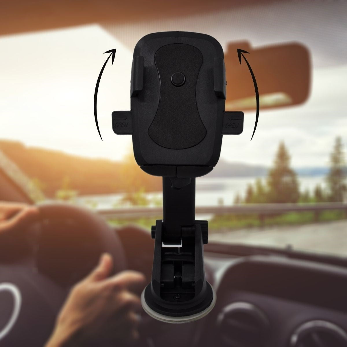 ANKAVERSE® 360° Dönebilen Teleskopik Araç Telefon Tutucu