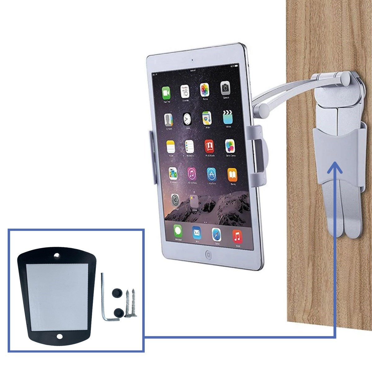 ANKAVERSE® 360° Dönebilen Mutfak Tablet ve Telefon Tutucu