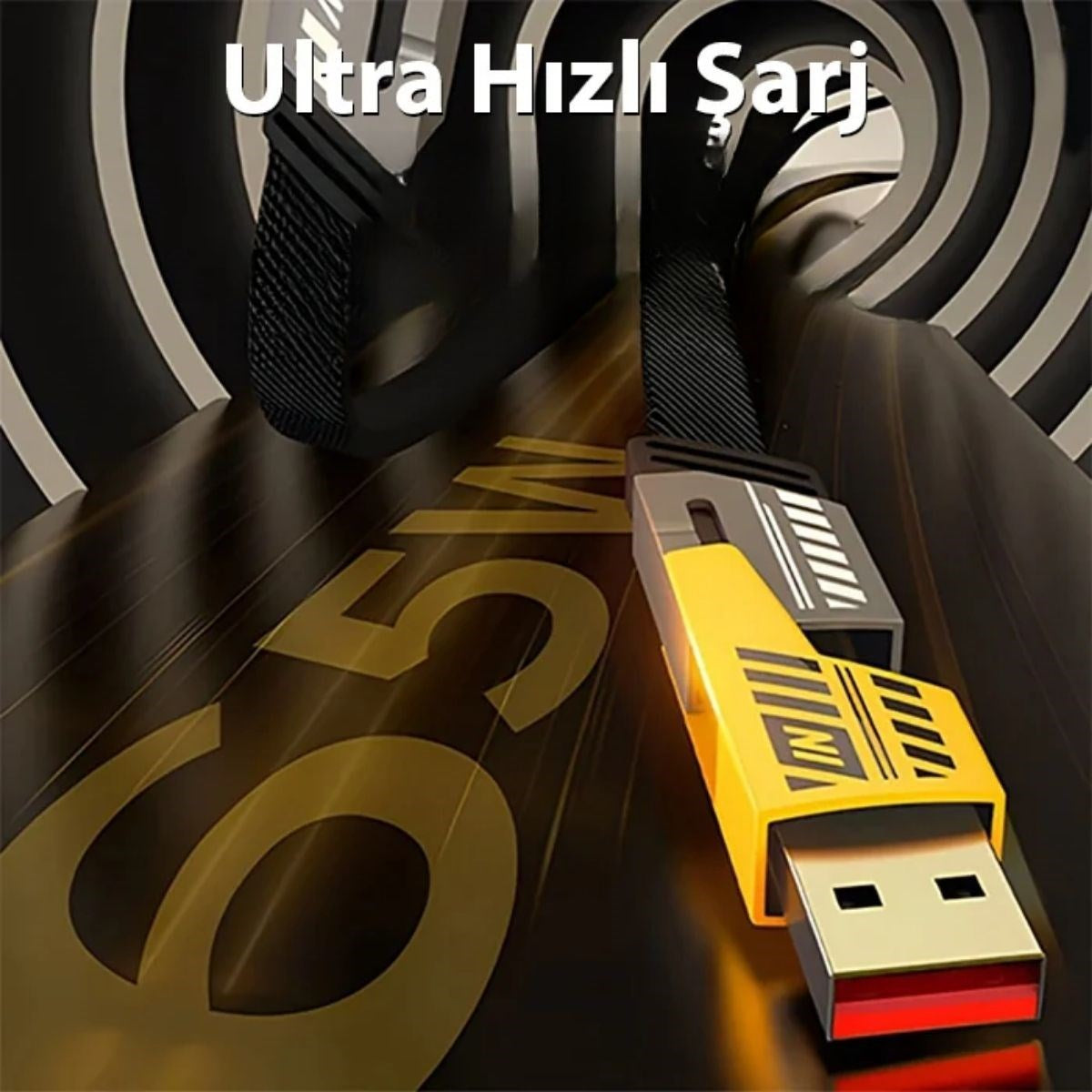 4in1 65W Hızlı Şarj Kablosu – Type-C to USB-A + Type-C to Lightning, 27W PD Destekli Çoklu Şarj Kablo (5286)