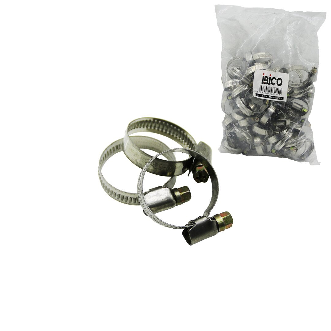 50 ADET 20-32MM METAL HORTUM KELEPÇE TORK AYARLI - AYARLANABİLİR KLİPS (5286)