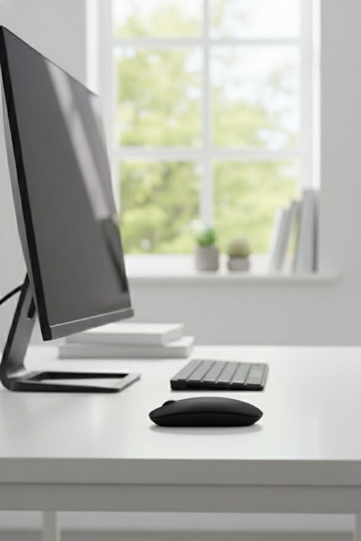 ANKAVERSE® Siyah Renkli Ergonomik Sessiz Kablosuz Mouse – USB Alıcılı, Ofis ve Oyun İçin Konforlu Bilgisayar Faresi MS6310