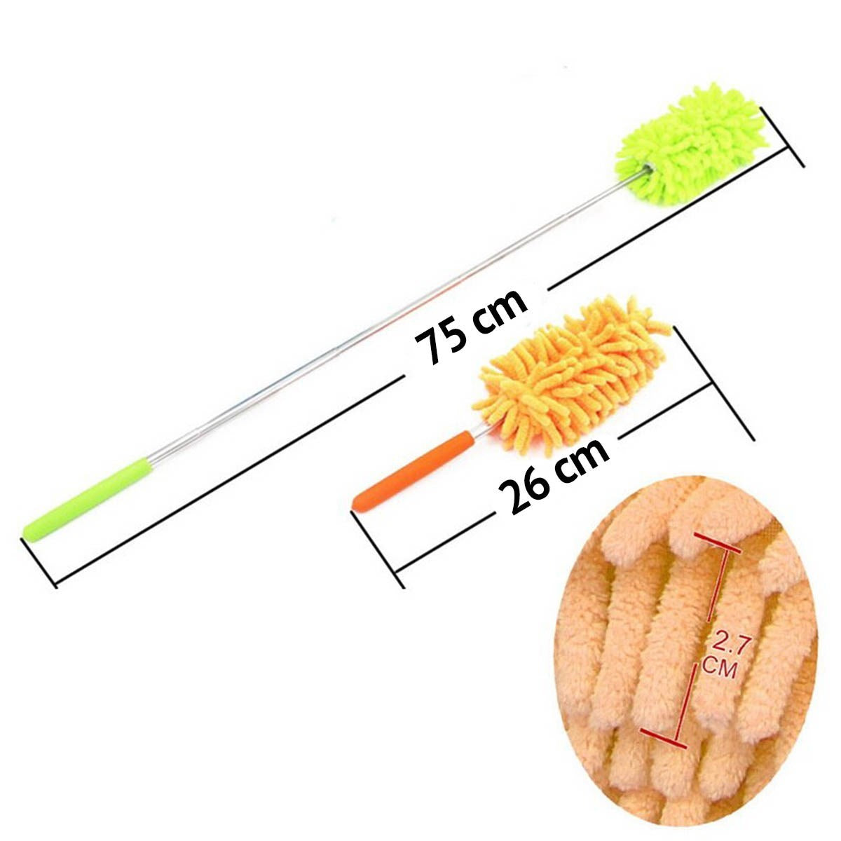ANKAVERSE® Teleskopik Mikrofiber Toz Alma Fırçası