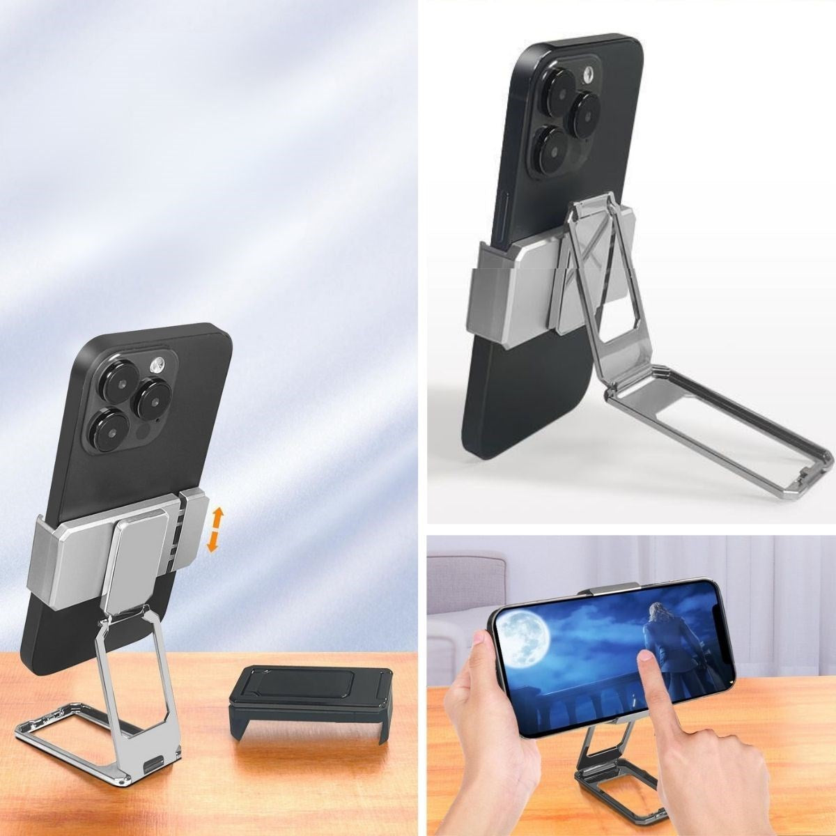 ANKAVERSE® 360° Döner Evrensel Metal Telefon Standı