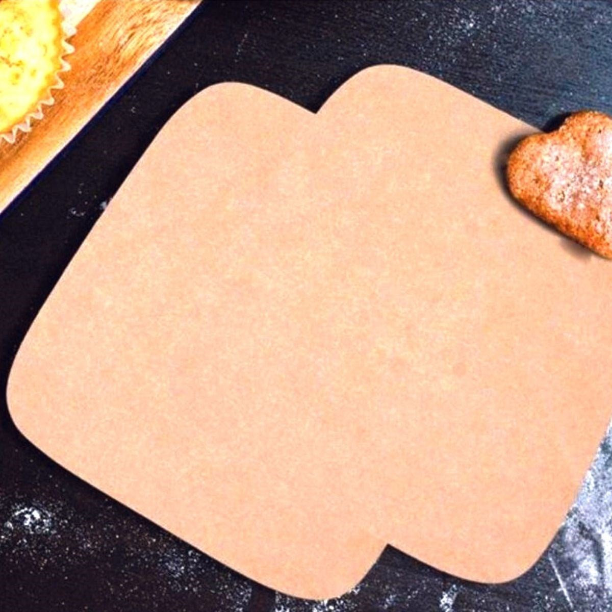 50'li Yapışmaz Air Fryer Pişirme Kağıdı - Tek Kullanımlık, Su/Yağ Geçirmez Kare