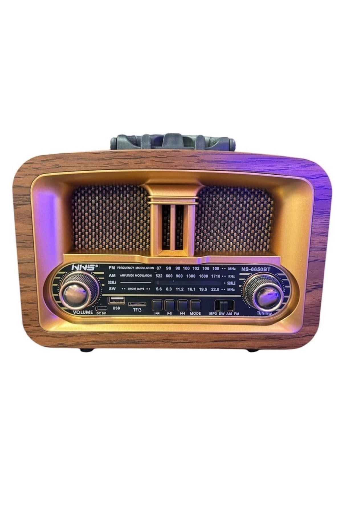 ANKAVERSE® Taşınabilir Klasik AM/FM/SW  Retro Ev Radyo USB ile Şarj Olabilen Retro Radyo