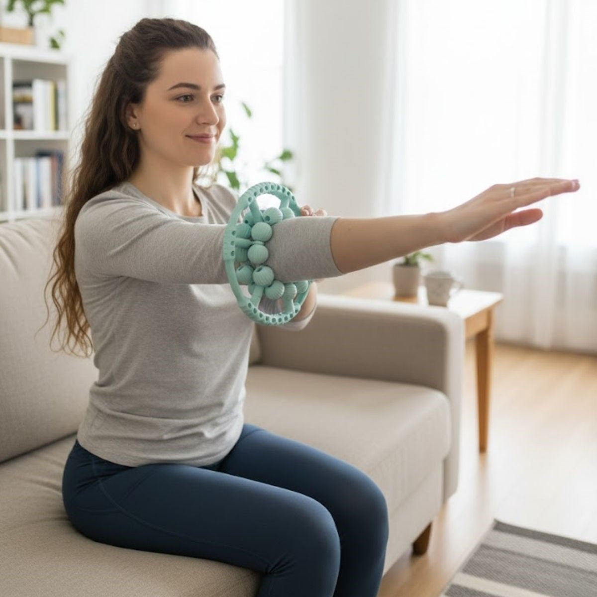 ANKAVERSE® 20 Tekerlekli Ayarlanabilir Bacak ve Kol Masaj Aleti – 360° Tam Daire Derin Doku Kas ve Lenfatik Masaj Silindiri