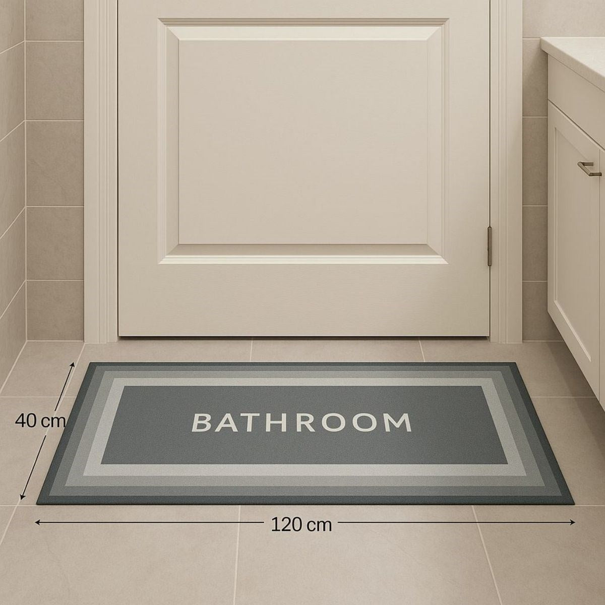 ANKAVERSE® Sihirli Su Emici Kaymaz Uzun Paspas 40x120 cm