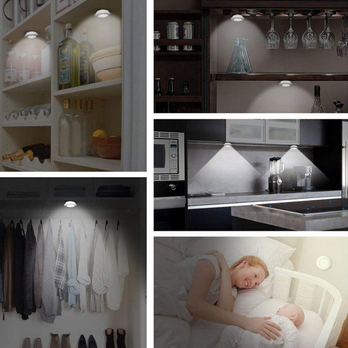 ANKAVERSE® 3'lü Uzaktan Kumandalı Kablosuz LED Spot Lambalar