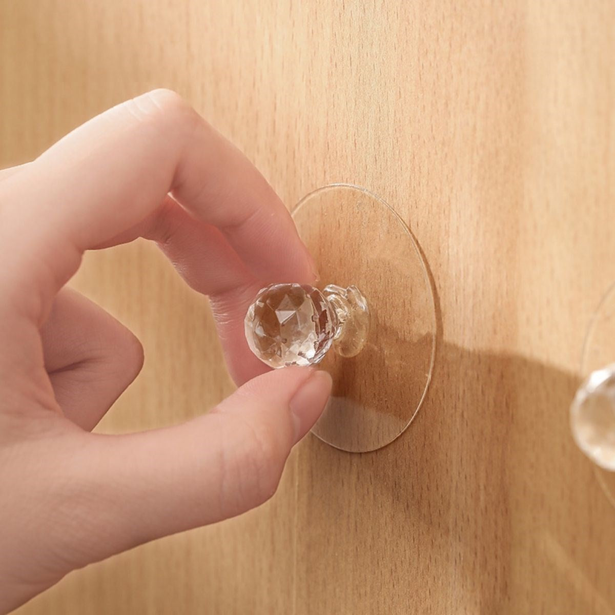ANKAVERSE® Kristal Yapışkanlı Tutma Kulpları - 2 Adet