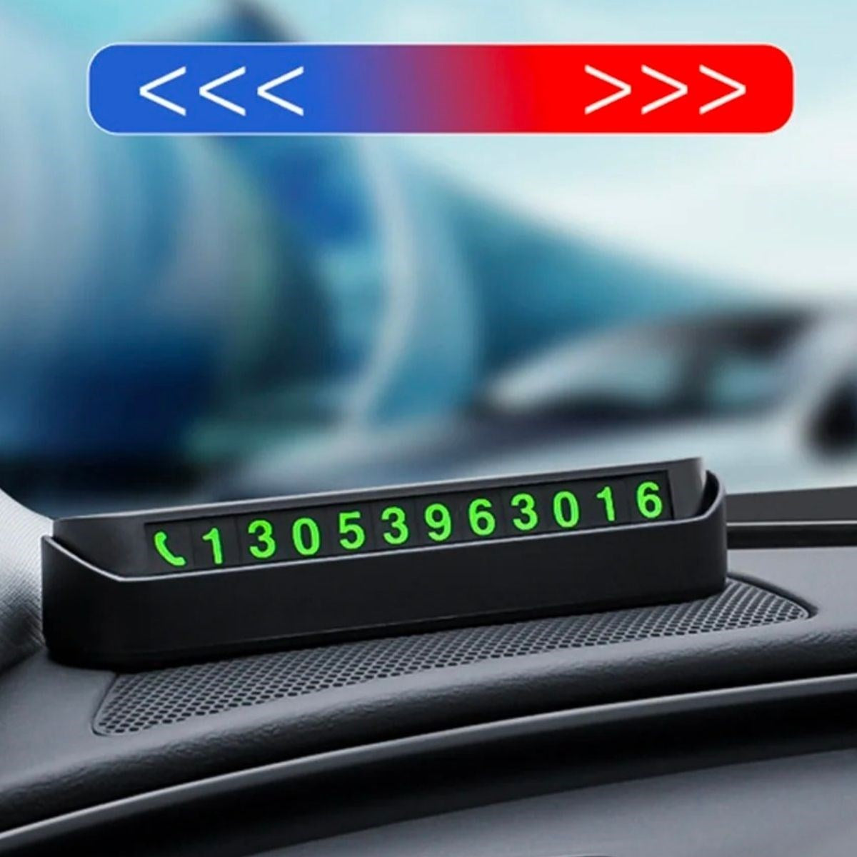 ANKAVERSE® Pratik Fosforlu Araç İçi Telefon Numarası Yaması