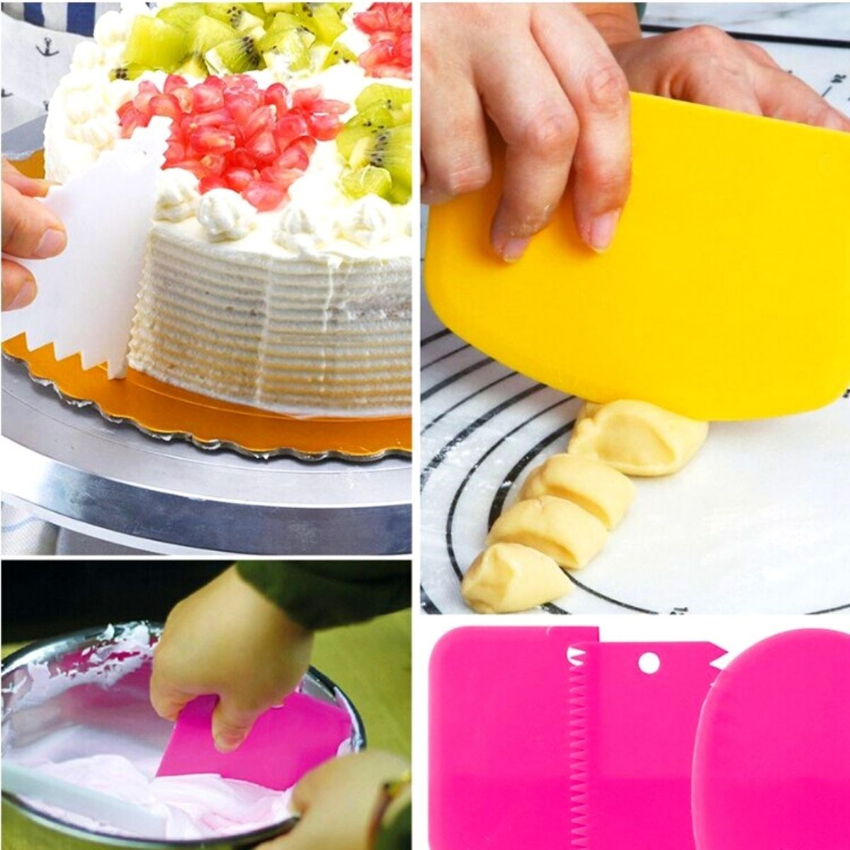 ANKAVERSE® 3'lü Pasta Hamuru Şekillendirme Seti