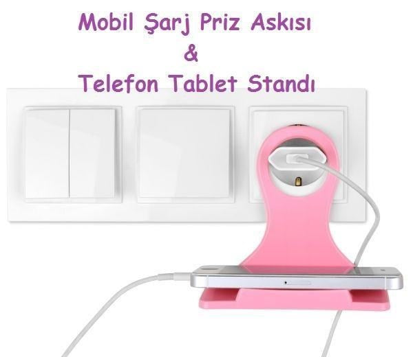 ANKAVERSE® Universal Şarj Priz Askısı ve Telefon/Tablet Standı