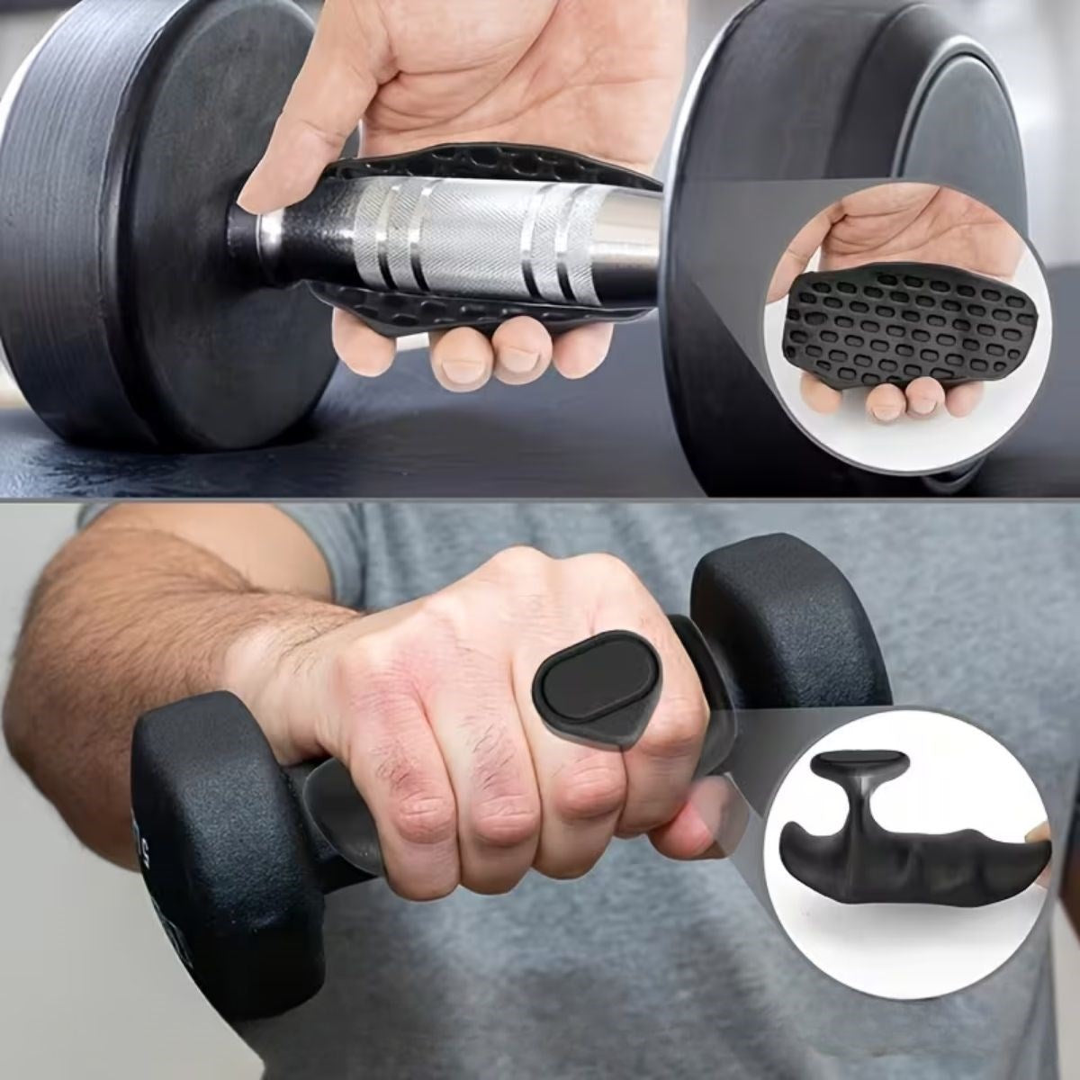 ANKAVERSE® 2 Adet Sporcu El Koruma Silikonu – Fitness, Ağırlık Kaldırma ve Antrenman İçin Kaymaz El Pedi