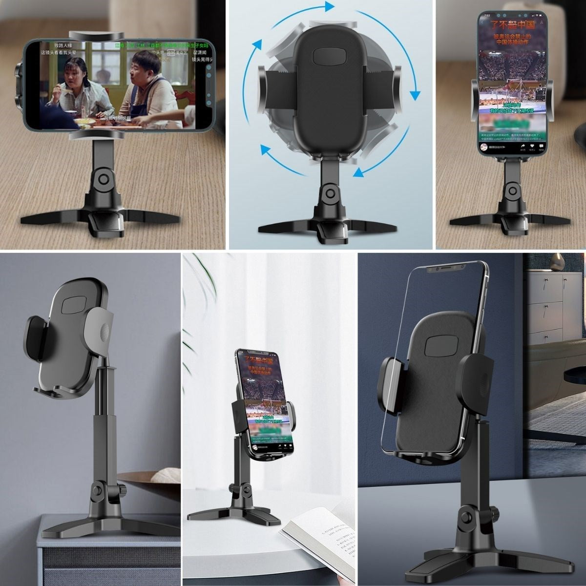 ANKAVERSE® 360° Döner Masaüstü Telefon Tripodu