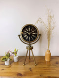 Eskitme Metal Mini Tripod Zarif Masa Saati 45×26 cm