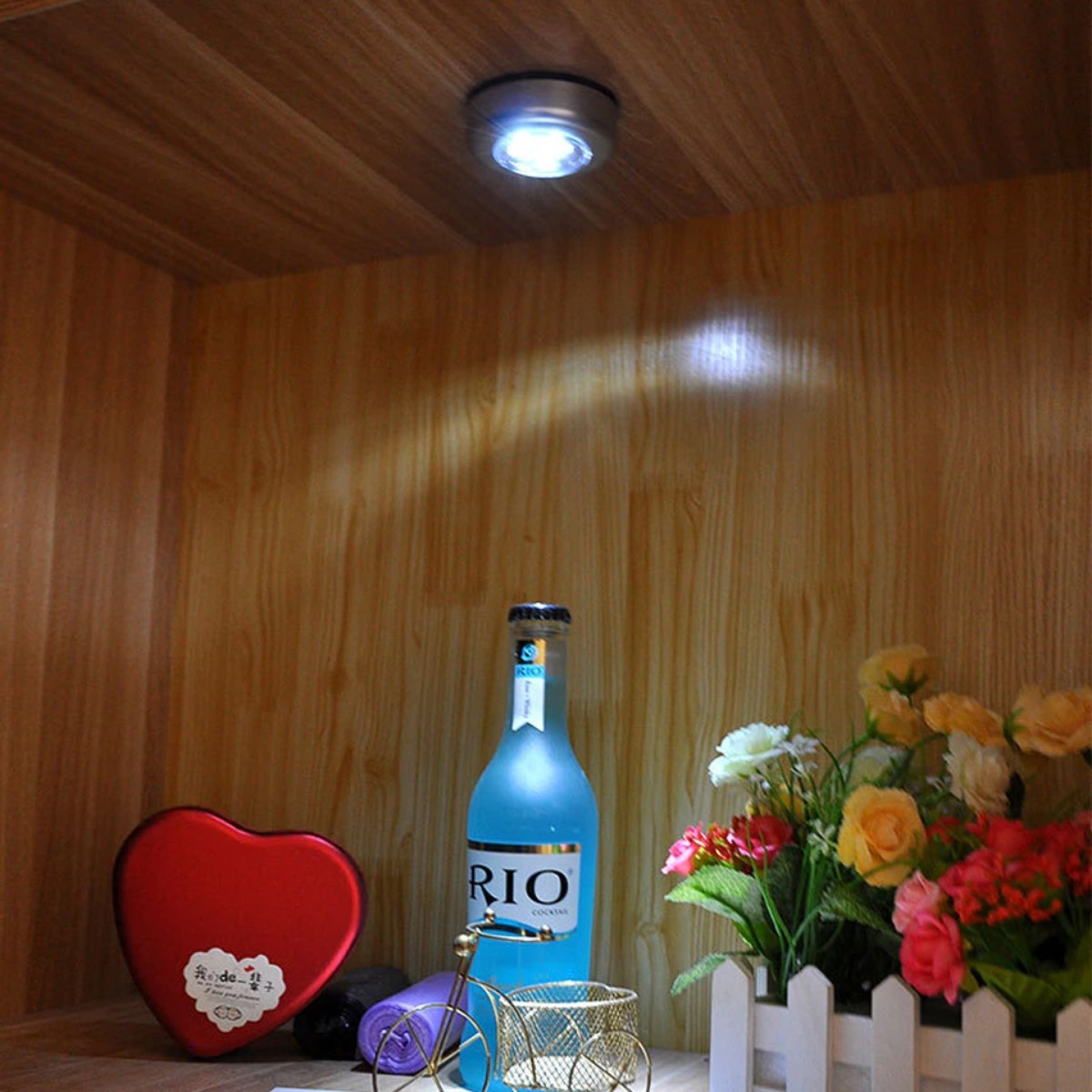 ANKAVERSE® Kablosuz Dokunmatik LED Dolap Lambası (3 LED'li)