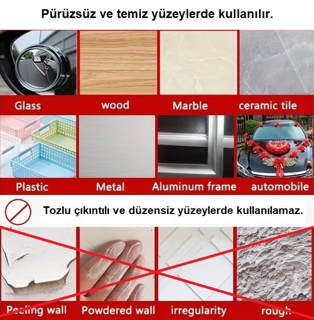 60 Parça Kolay Açılır Güçlü Çift Taraflı Bant 18mm*50mm (5286)
