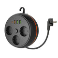 ANKAVERSE® Termal Korumalı Makaralı Priz - 3 Soket, 3 USB, 1 Type-C