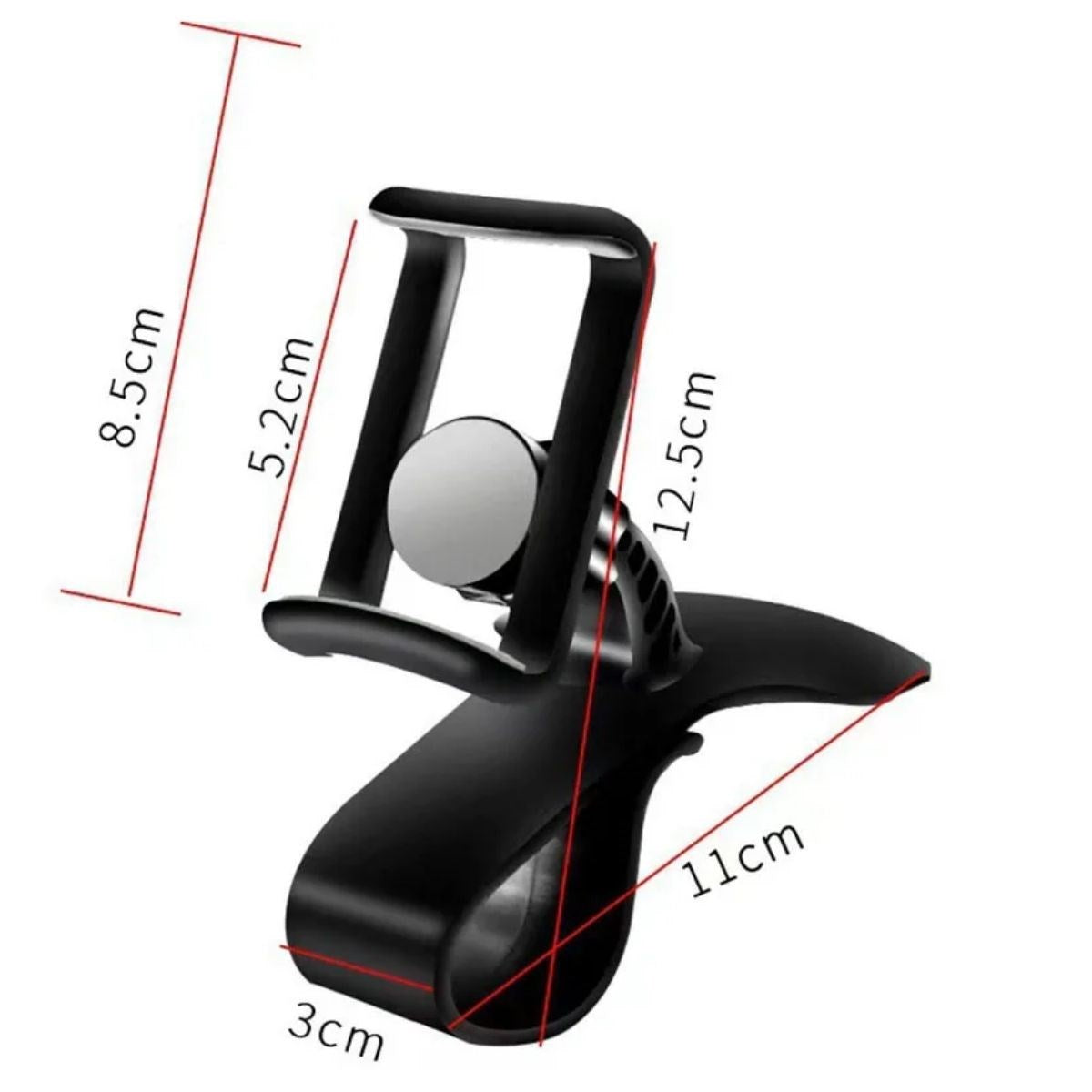 ANKAVERSE® Araç İçi Konsola Takılan Döner Başlıklı Telefon Kıskacı Telefon Tutucu