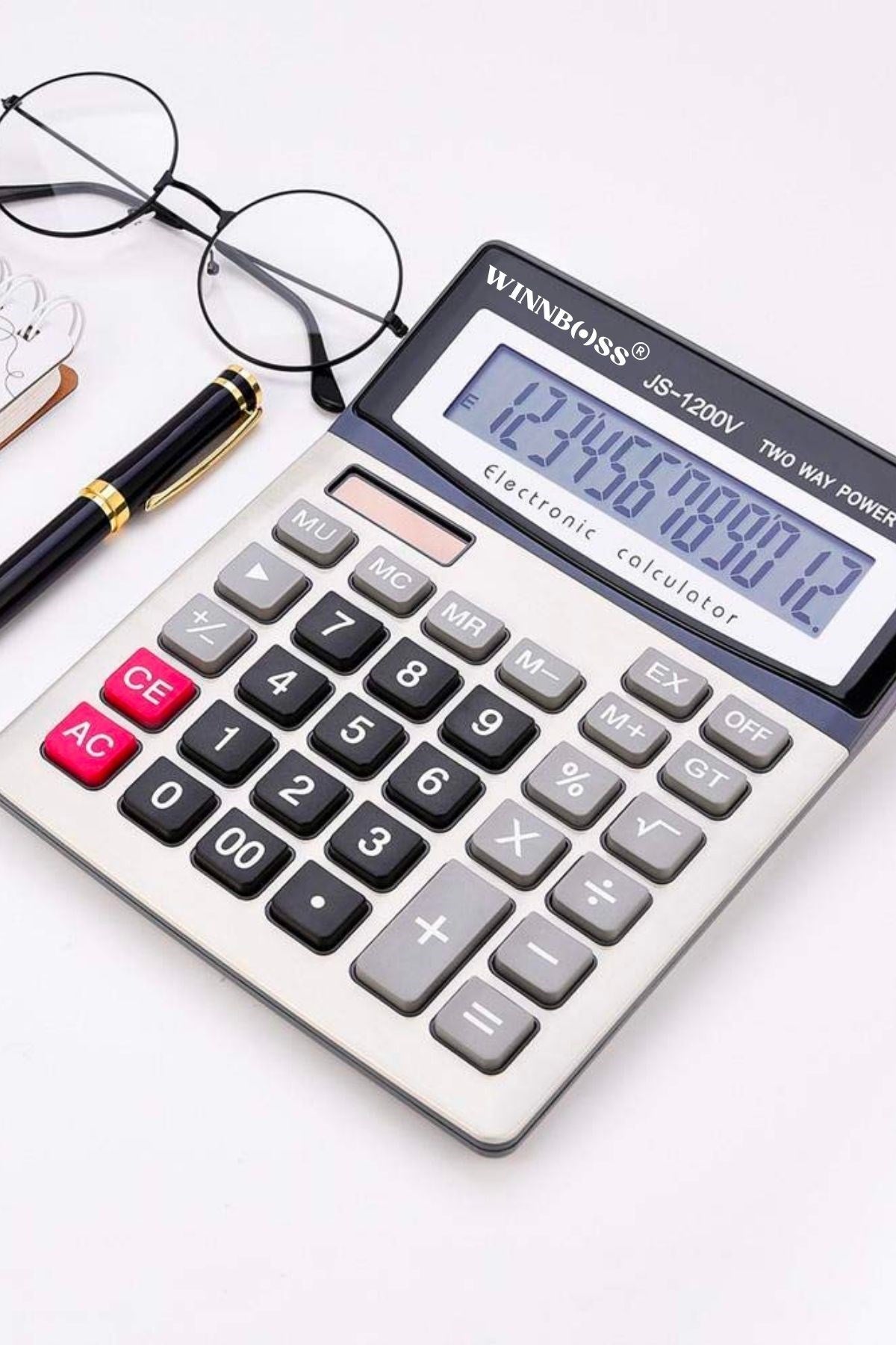 ANKAVERSE® 12 Haneli Büyük Ekranlı Hesap Makinesi