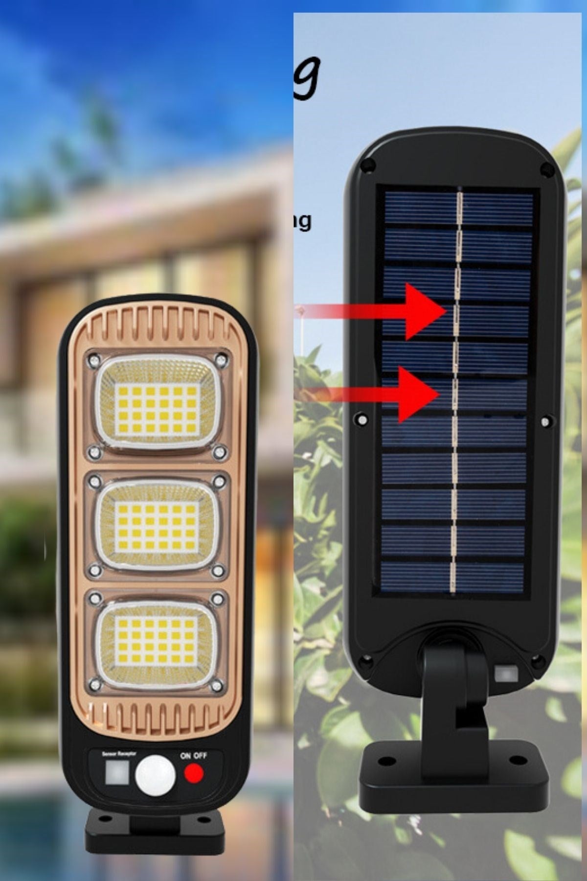 ANKAVERSE® Sensörlü Solar Duvar Lambası GL-84069