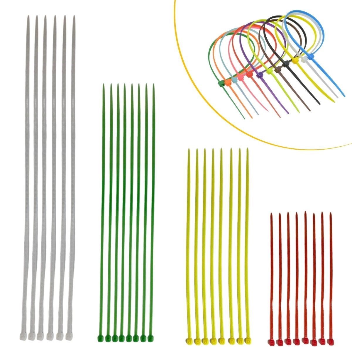 ANKAVERSE® 30 Parça Plastik Kablo Kelepçe Seti Kablo Düzenleyici Bağlama Bantları