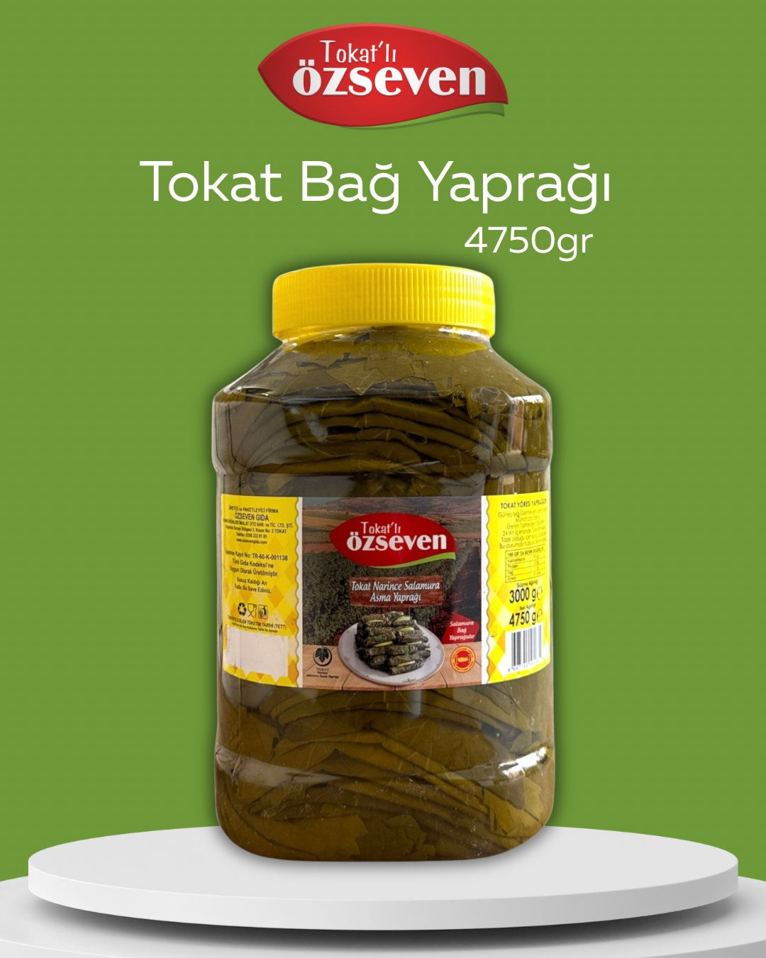 Özseven Tokat Bağ Yaprağı Net:4750gr