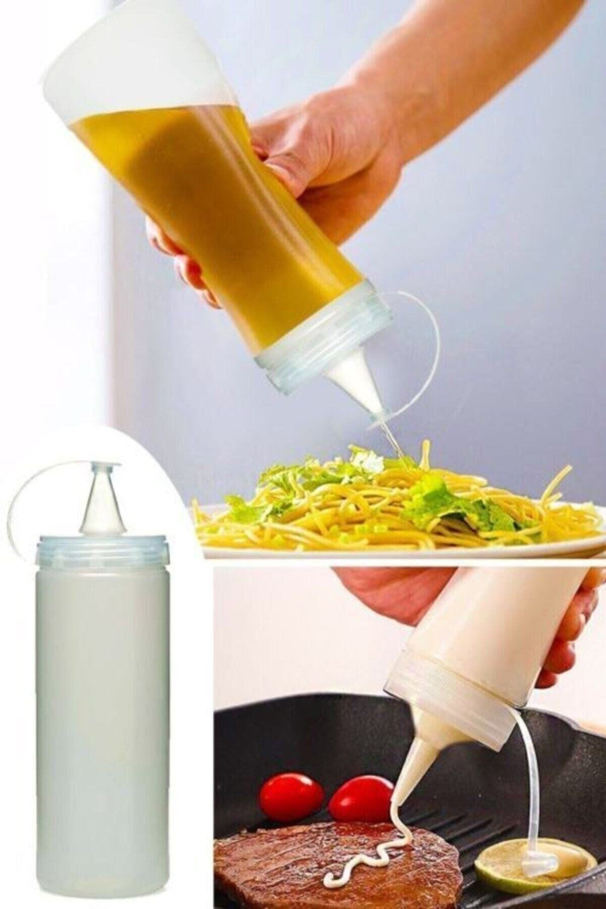 ANKAVERSE® Şeffaf Sızdırmaz Yağ ve Sos Şişesi 400 ml