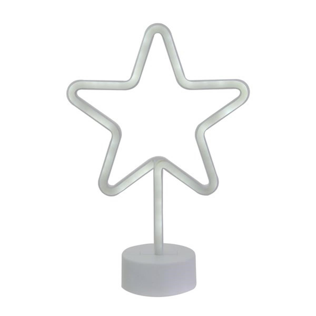 ANKAVERSE® Yıldız Tasarımlı Neon Led Masa Ve Gece Lambası Dekoratif Işık