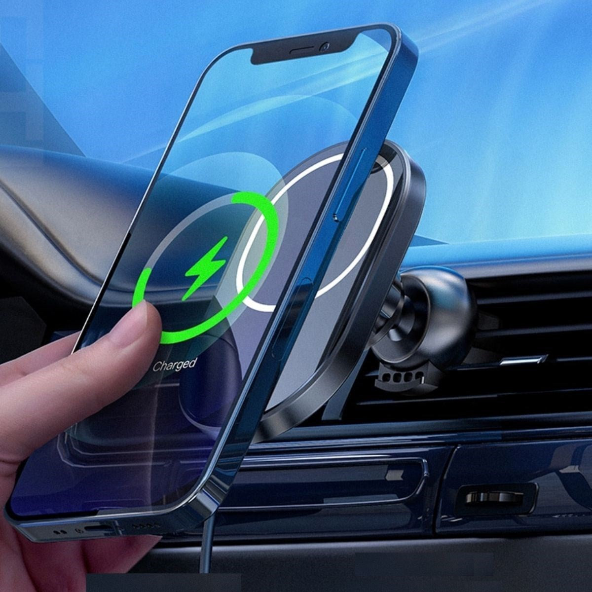 ANKAVERSE® 15w Mıknatıslı Takılabilen Hızlı Şarj Tüm Cihaz Ve Araçlara Uyumlu Araç İçi Şarj Cihazı