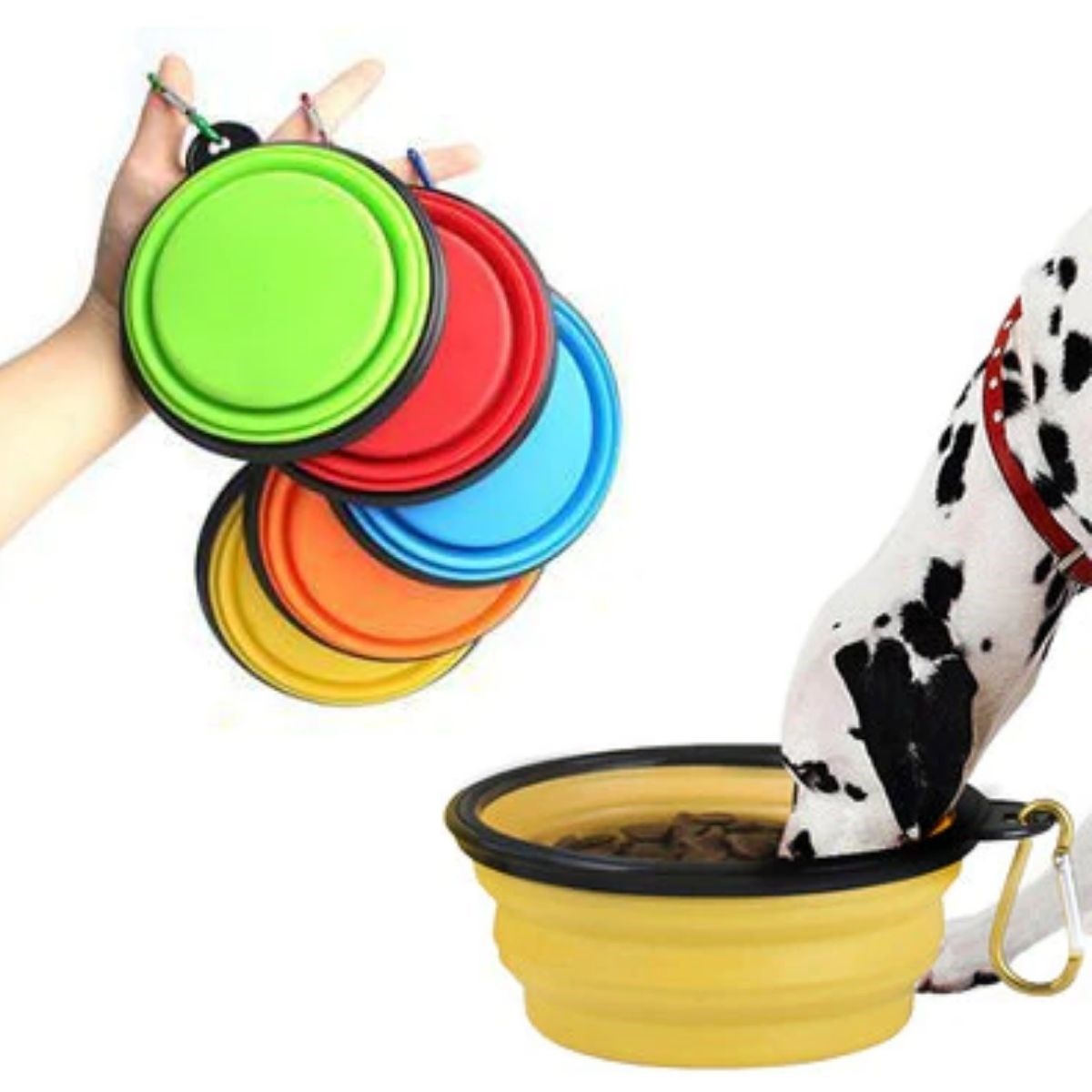 ANKAVERSE® Katlanabilir Pet Mama Kabı & Oyuncak
