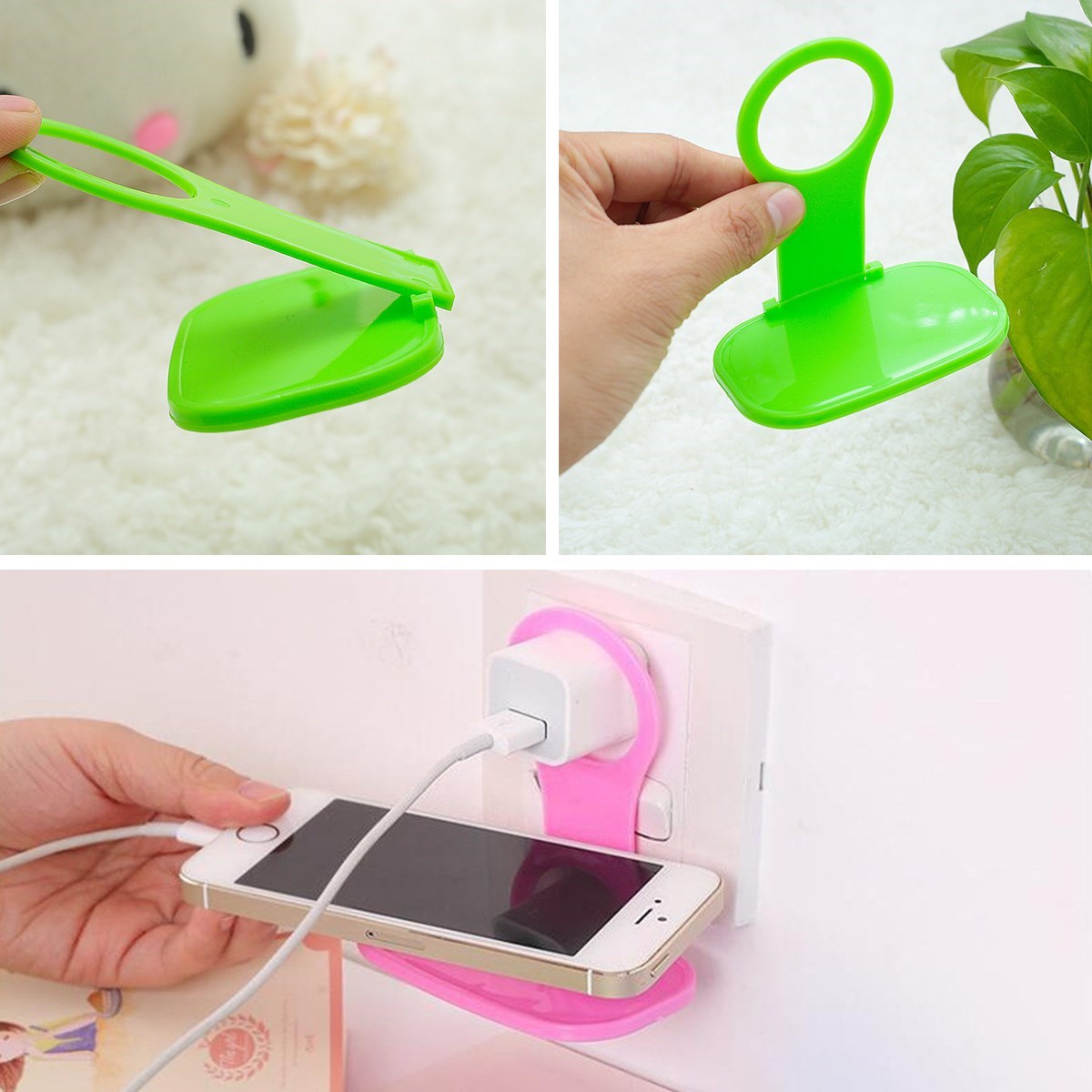 ANKAVERSE® Universal Şarj Priz Askısı ve Telefon/Tablet Standı