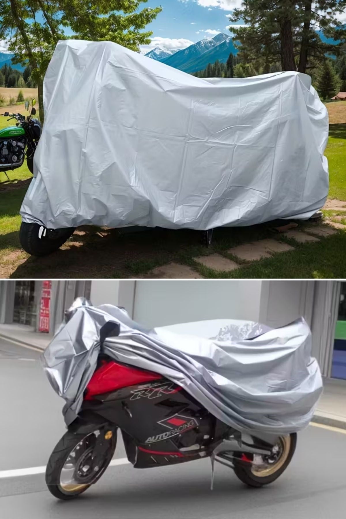 ANKAVERSE® Su Geçirmez Yağmur,Kar,Dolu Koruyucu Motorsiklet Brandası - Örtüsü