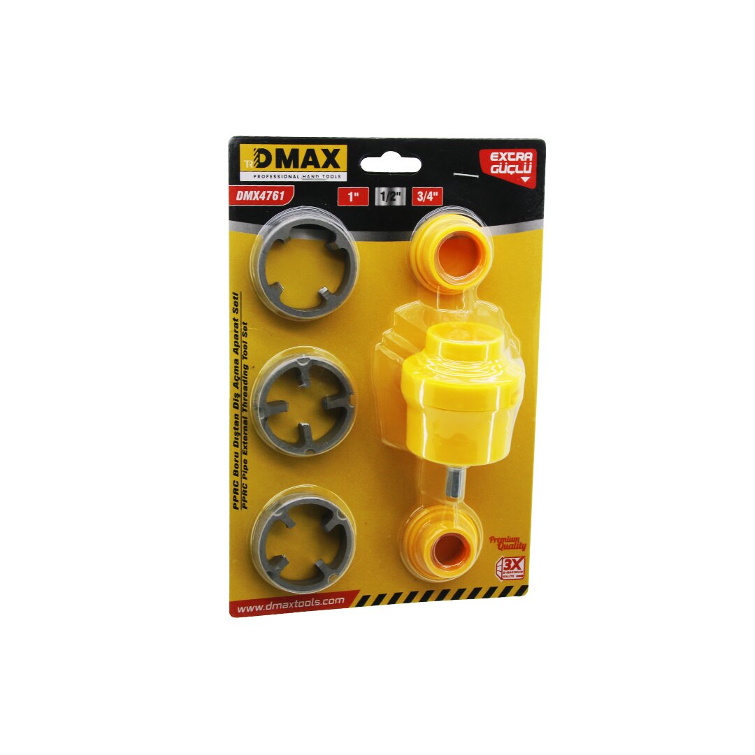 6PCS PLASTİK SU BORUSU DIŞ DİŞ AÇMA MATKAP UCU 1 - 1/2 - 3/4 (5286)