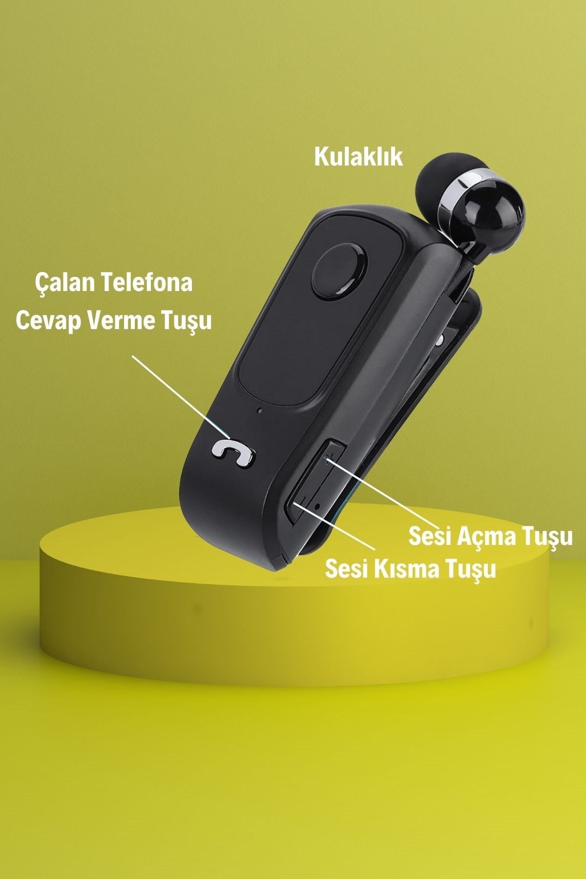 ANKAVERSE® Telefon Bağlantılı Makaralı Kulaklıklı Bluetooth Kulaklık