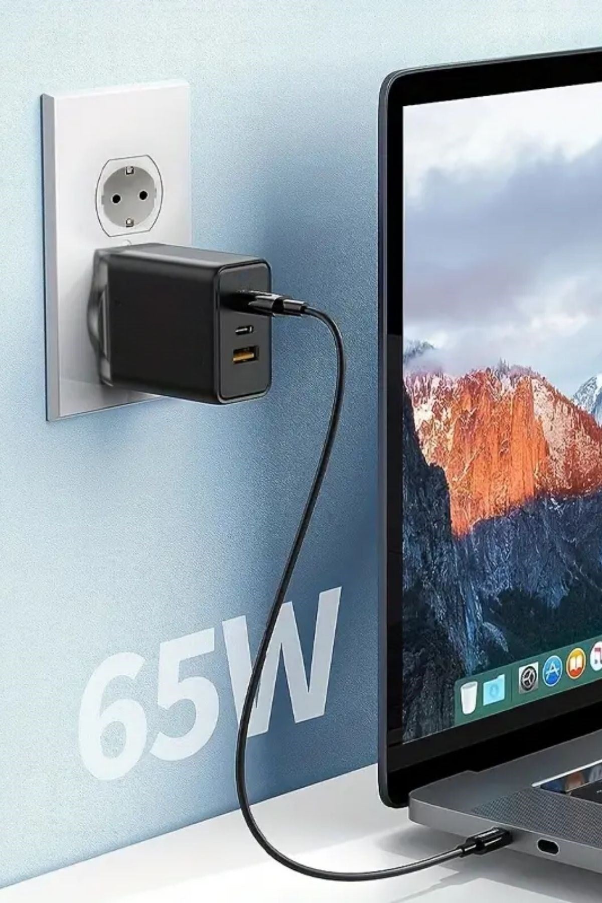 ANKAVERSE® 65W Ultra Hızlı Type-C Şarj Cihazı