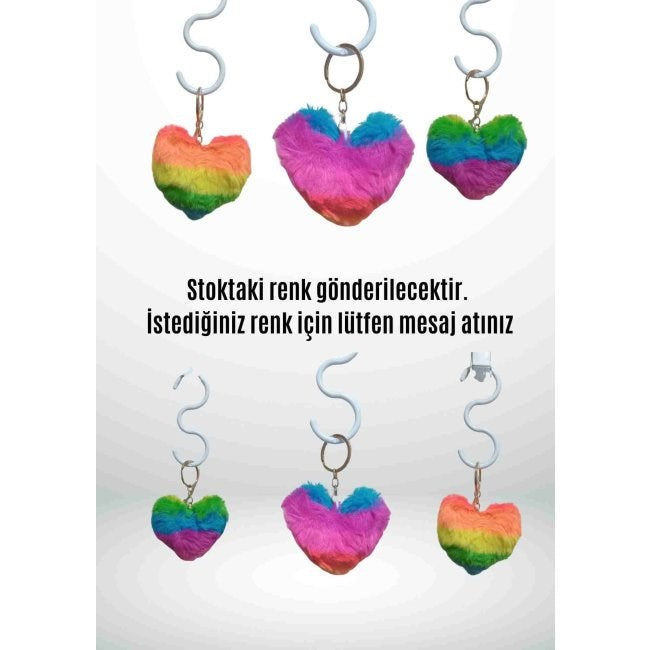 Anahtarlık Peluş Kalp  - Sevgi Dolu Tasarım