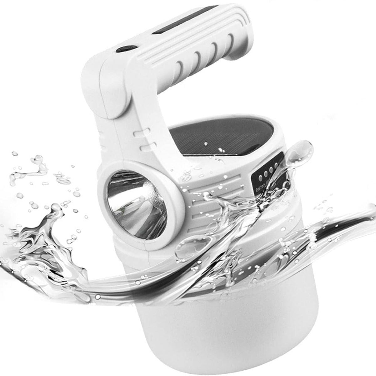 ANKAVERSE® LED Güneş Enerjili Kamp Lambası–2000 Lümen Süper Parlak, 5 Aydınlatma Modlu,USB ile Şarj Edilebilir Dış Mekan,Asılabilir Torch El Feneri