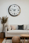 Zentime Prestij Krom Metal 40 Cm Duvar Saati