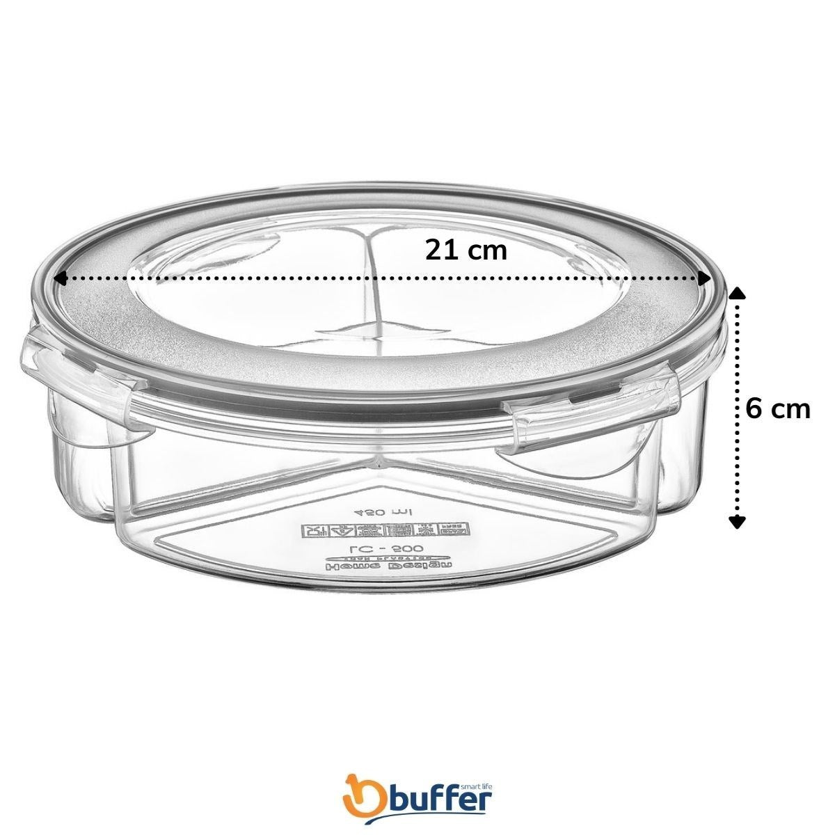 ANKAVERSE® 3-Bölmeli Sızdırmaz Saklama Kabı - 1.35L