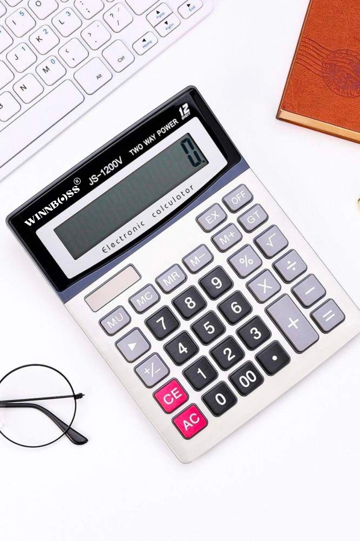 ANKAVERSE® 12 Haneli Büyük Ekranlı Hesap Makinesi