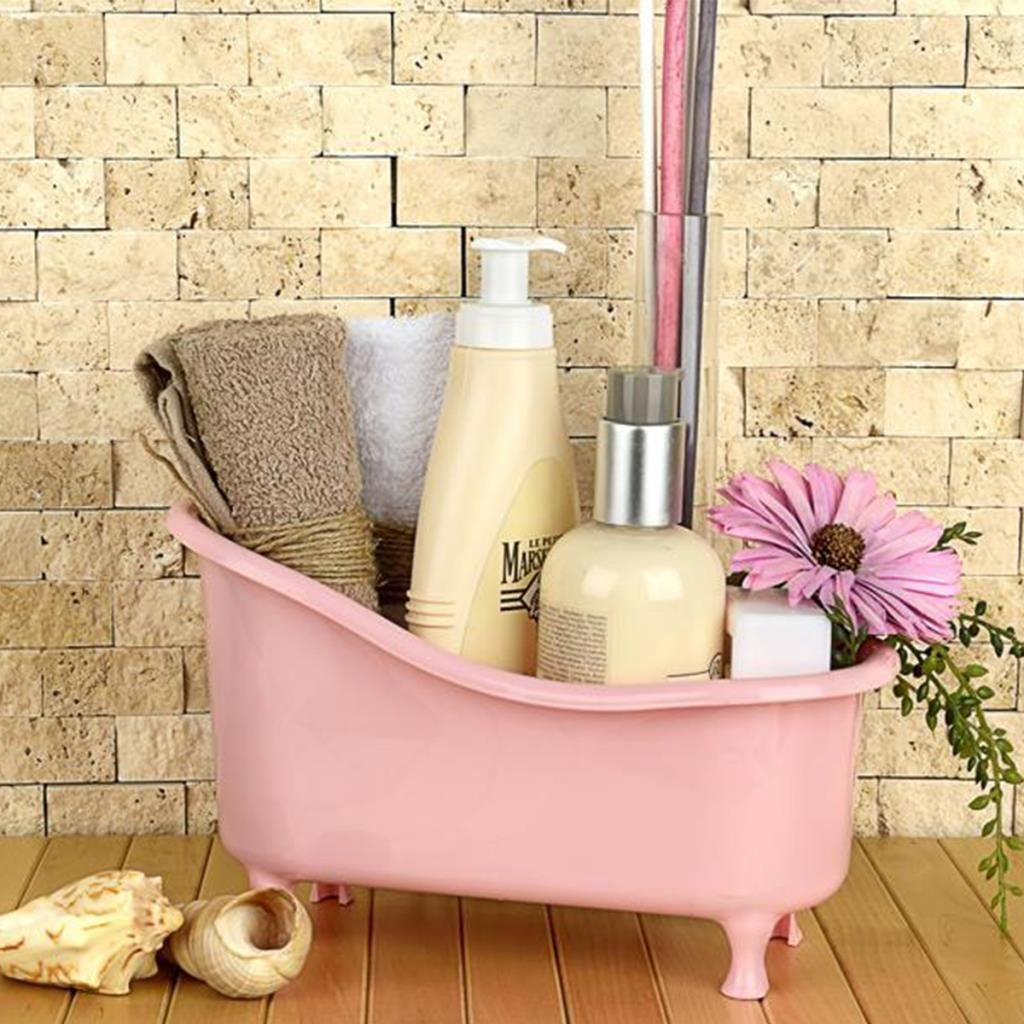 ANKAVERSE® Dekoratif Mini Küvet Şeklinde Çok Amaçlı Banyo Düzenleyici Sepet