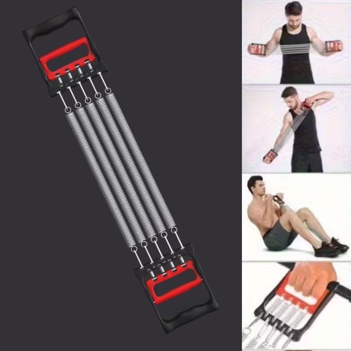 ANKAVERSE® Göğüs Genişletme ve Kuvvet Egzersiz Aleti – 5 Yaylı 5 Kademeli Ayarlanabilir Fitness ve Kuvvet Antrenmanı Ekipmanı
