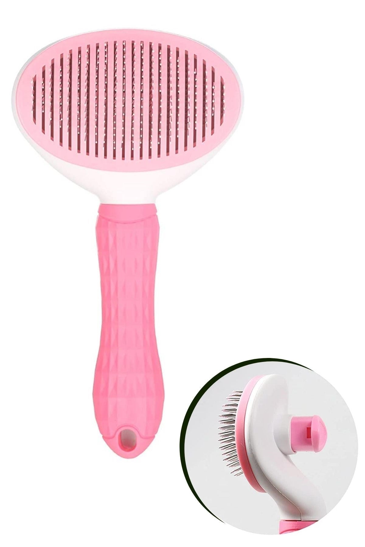 ANKAVERSE® Kendinden Temizlenen Ergonomik Evcil Hayvan Tüy Toplayıcı - Pembe