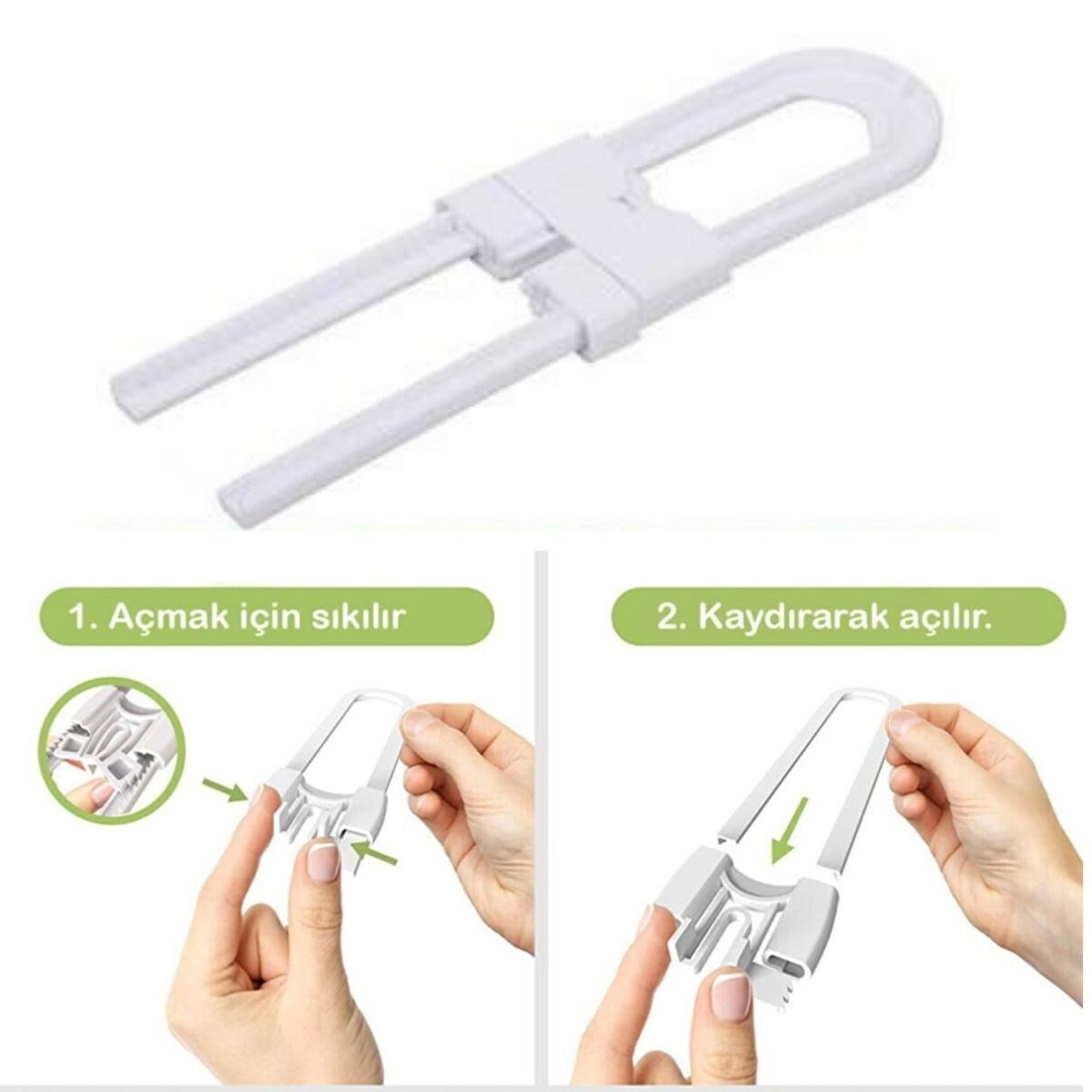 ANKAVERSE® Raylı Bebek Dolap ve Çekmece Güvenlik Kilidi