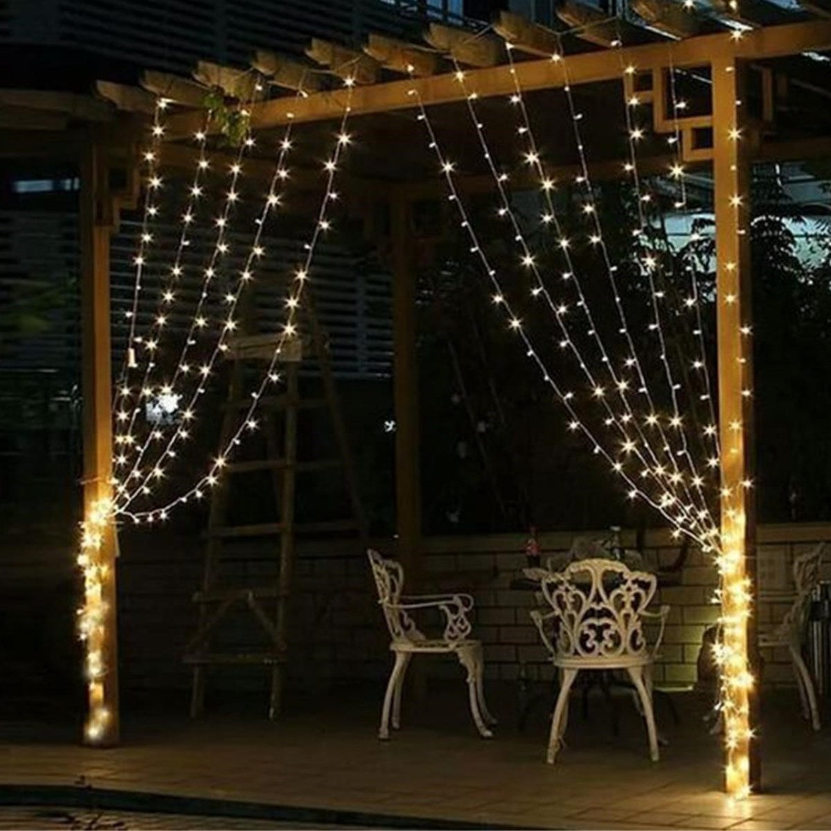 ANKAVERSE® 2x2m 320 LED 8 Fonksiyonlu Dekoratif Günışığı Perde Işığı
