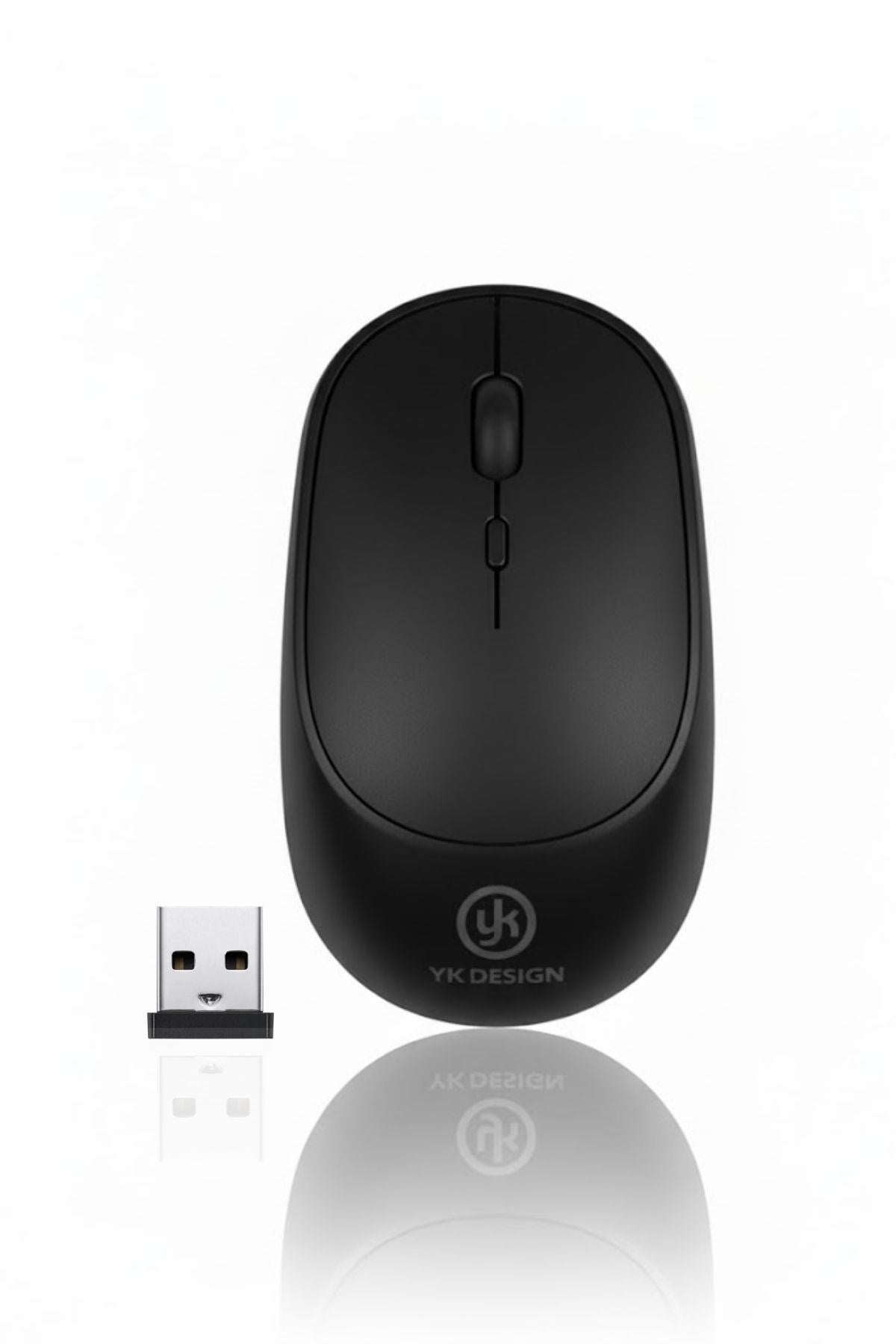 ANKAVERSE® Siyah Renkli Ergonomik Sessiz Kablosuz Mouse – USB Alıcılı, Ofis ve Oyun İçin Konforlu Bilgisayar Faresi MS6310