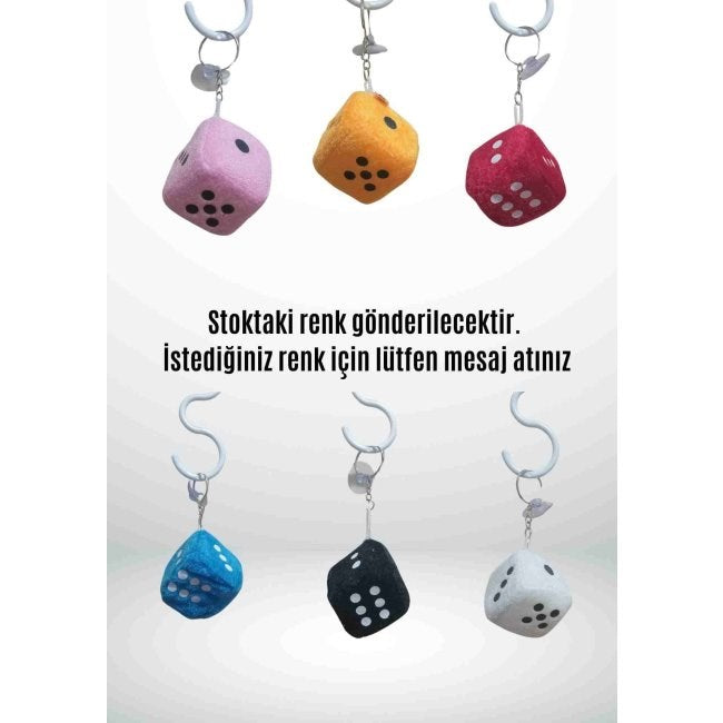 Anahtarlık Şanslı Zar - Renkli Ve Eğlenceli Tasarım
