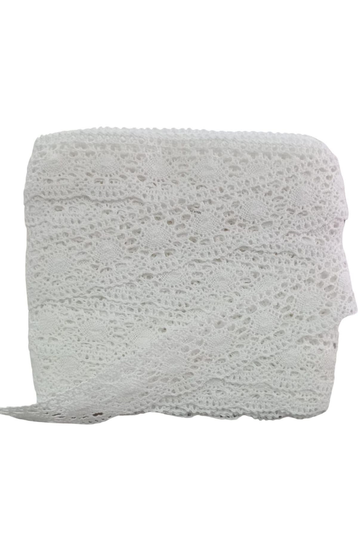 Kopanaki Dantel en 5 cm Badem Model Beyaz 5 Metre