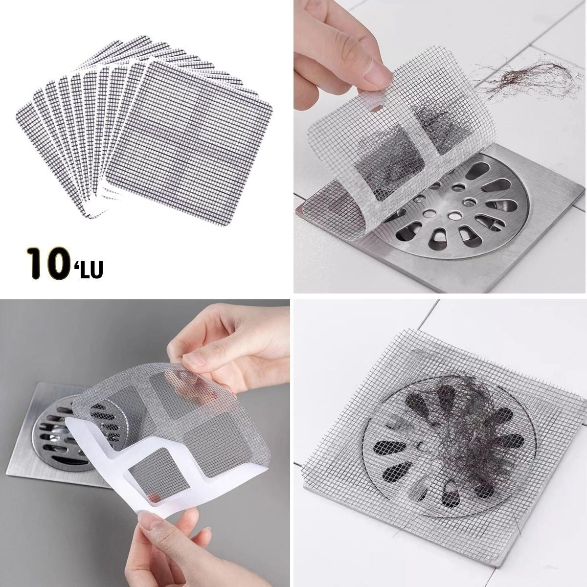 ANKAVERSE® 10'lu Lavabo Koku ve Haşere Önleyici Gider Filtresi